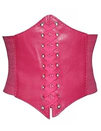 Corsé imitación cuero Alivila.Y Fashion Steampunk sexy