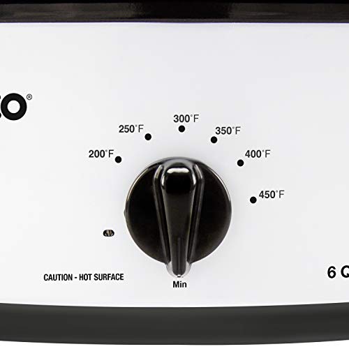 Nesco 481614 Porcelain Roaster Oven, 6 quart, White The Home Kitchen
