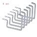 Garage Hooks,Cheaboom Heavy Duty Bike Storage Hooks Wall Hooks Screw-in Utility Storage Hangers Shed Garage Garden Hook Plastic Coated for Wall Mount/Ceiling (Grey Square Bike Hook x 6)