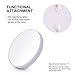 Uarter Lighted Makeup Mirrors Touch Screen 16 LEDs Square Desktop Cosmetic Mirror with Removable 10x Magnifying Mirrors (Batteries not Included)