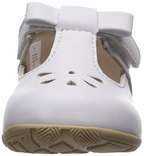 Baby Deer Girls' 0006081 Mary Jane Flat, White, 5 Child US Toddler