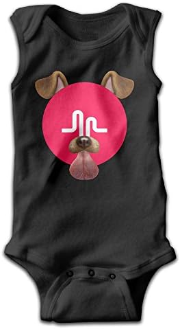 Ulovelybaby Baby's Musical.ly Sleeveless Climbing Suits Playsuit Size Newborn Black