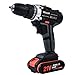 Cordless Drill Driver, Cordless Drill with 2 Batteries, 30Min Fast Charger 4.0A, 25+1 Torque Setting, 2-Variable Speed Max Torque 550 In-lbs, 3/8