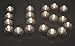 SAMYO Set of 36 Waterproof Wedding Submersible Battery LED Tea Lights Underwater Sub Lights- Wedding Centerpieces Party Decorate (Warm White)