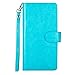 Galaxy Note 9 Wallet Case, SUPZY Leather Detachable Magnetic Flip 9 Card Slots Holder Wrist Strap Purse Removable Slim Protective Cover for Samsung Galaxy Note 9 (2018) 6.4 inch (Blue)