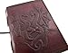 Embossed Leather Dual Dragons 120 Leaf Journal by Things2Die4