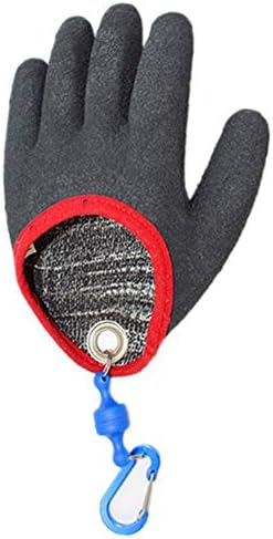 Car777 Fishing Glove 1Pc Left/Right Hand Anti-Puncture Anti-Cut Protection Fishing Catch Fish Glove Grey M Left