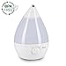 Crane Drop Shape Ultrasonic Cool Mist Humidifier with 2.3 Gallon output per day - White