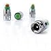 GVDOR Car Auto Tire Valve Cup 36 PSI 2.4 Bar Car Tire Pressure Monitoring Valve Cap Sensor Indicator 3 Color Eye Alert Pack of 4