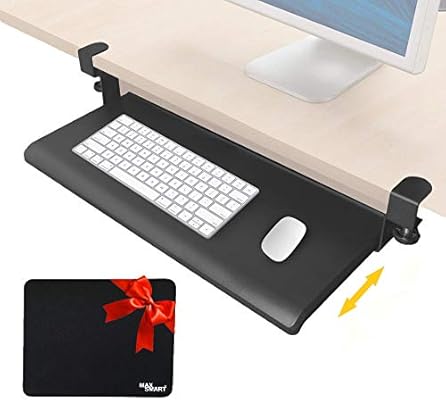 computer desk with keyboard tray