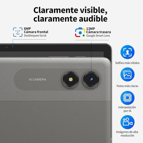 Tablet 11 Inch Android 16 Tablet 90Hz, 24GB (6+18) RAM + 128GB ROM(2TB TF), 8000mAh, Gaming Tablet, Gemini AI, 13MP + 8MP, WiFi, Face ID, GMS, OTG, Eye Protection, 4 Years Warranty