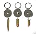Set of Three Bullet Pendants, Dogtag Necklace, or Key Rings 9mm, 45 and 223,