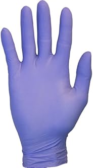 Nitrile Exam Gloves - Medical Grade, Powder Free, Disposable, Non Sterile, Food Safe, Textured, Indigo Color, 