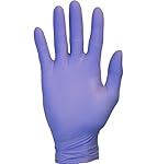 Nitrile Exam Gloves - Medical Grade, Powder Free, Latex Rubber Free, Disposable, Non Sterile, Food Safe, Indigo (purple) color, Convenient Dispenser Pack of 100, Size Medium
