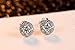 Nurbo New Hot Fashion Women's Shiny Rhinestone Pendent 925 Silver Plated Crystal Wedding Necklace Earrings Jewelry Set
