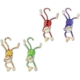 Puzzled Monkey Bobble Metal Magnets (Set of 4)