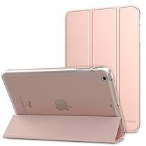 MoKo Case for iPad Mini 3 / 2 / 1, Ultra Slim Lightweight Smart-shell Stand Cover with Translucent Frosted Back Protector for Apple iPad Mini 1 / Mini 2 / Mini 3, Rose GOLD (with Auto Wake / Sleep)