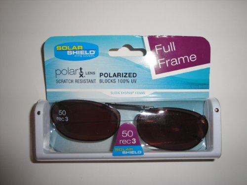 Solar Shield 50 Rec 3 Full Frame Polarized Driving Lens Clip on Sunglasses
