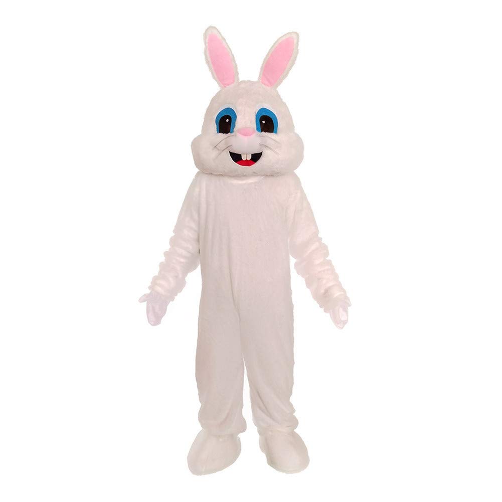 Photo 1 of New Easter Bunny Mascot Costume Rabbit Cartoon Fancy Party Dress Performance Suit Adult