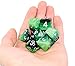Polyhedral 7-Die Dice Sets, Green Gradients Gaming Dice for Dungeons and Dragons DND RPG MTG Table Games Dice(Green Gradients )