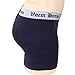AZAZA Men's Hip-up Cotton Padded Enhancing Butt Boxer Brief (M (28~30 inch), Navy)