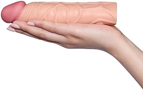 Male Enlarger Sleeve Extension Realistic Girth Enhancer Sheath