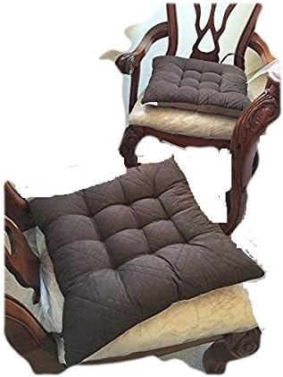 Amazon Com Large Size Set Of 4 Brown Soft Micro Suede Fully