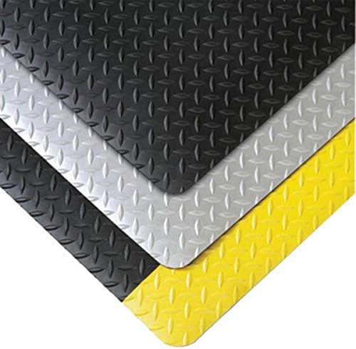 Superior Manufacturing Notrax 3' X 75' Black And Yellow 9/16" Thick Rubber And Sponge Dura Trax Dry Area Safety/Anti-Fatigue Floor Mat
