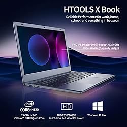 HTOOLS Windows 11 Laptop, Laptop Computer,Intel