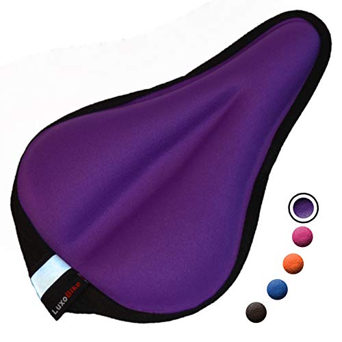 LuxoBike Padded Gel Bike Seat Cover Bicycle Seat Cover Bicycle Seat