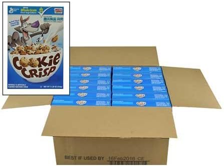 Cookie Crisp Whole Grain Cereal 11.25 oz (Pack of 12) by Cookie Crisp
