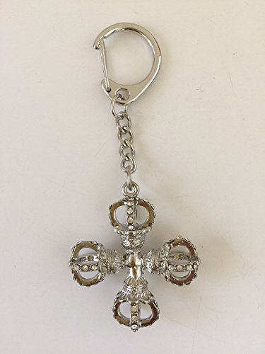 Feng Shui Double Spoke Dorje Keychain Amulet USA Seller