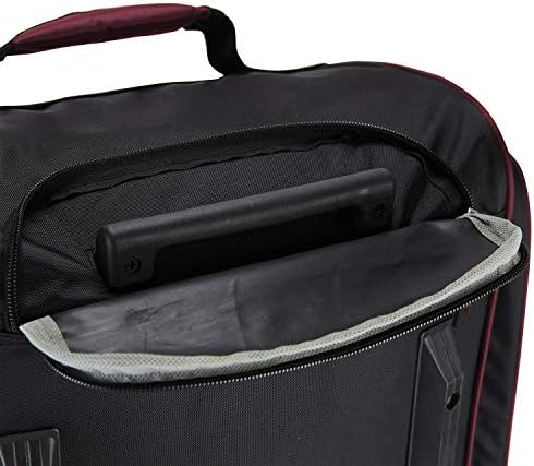 Travelers Club 30" Xpedition Upright Rolling Travel Duffel Bag, Crimson Red , Large 6 Travelers Club 30" Xpedition Upright Rolling Travel Duffel Bag, Crimson Red , Large