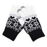 EraseSIZE Women’s Men’s Winter Christmas Knit Click Screen Fingers Screen Warm Fleece Gloves, Palm Protection & Extra Grip Rowing Gym Gloves for Weight Lifting, Training, Fitness