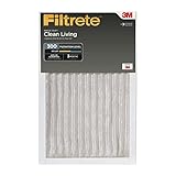Filtrete Clean Living Basic Dust AC Furnace Air Filter, MPR 300, 14 x 14 x 1-Inches, 6-Pack