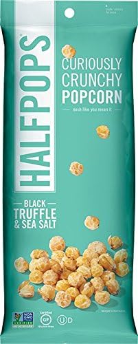 Halfpops Gluten Free Non-GMO Curiously Crunchy Popcorn (Pack of 15) (Black Truffle Sea Salt)