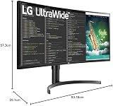 LG 35WN75C-B 35" UltraWide Curved QHD VA HDR10 AMD FreeSync Monitor Black view 15