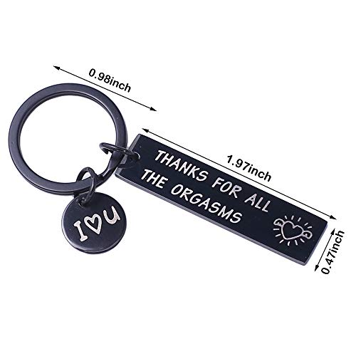 Runalp Funny Gift for Boyfriend Husband Thanks for All The Orgasms Naughty Gift Idea