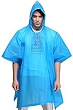 ZSHOW Unisex's Adult Rain Poncho Hooded Raincoat