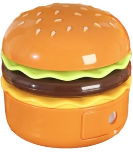 HAMBURGER LAMP 2種セット Cute Desk Lamp for Kids, Rechargeable Hamburger Small Desk