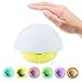 Anpress Tumbler Mushroom Design Colorful Night Light Touch Sensor Dimmable LED Nightlights with Softlight,Stronglight and 7 Colorful Light Best Gift for Baby Room, Bedroom, Nursery, Outdoor (Yellow)