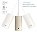 Safergo Lightning Cable for Travel,2-in-1 Rugged [Nylon Braided] iPhone&Micro USB Dual-side Charger for Cellphone, Silver 3.3ft 1Pack