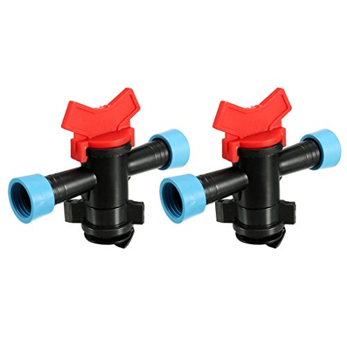 Buy uxcell Drip Irrigation Barb Ball Valve 3 Way Connector for 16mm