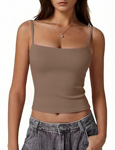 Canotta Donna Scollo Quadrato Spalline Regolabili Slim Fit