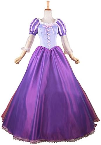 Sunmet Women's Dress with Petticoat for Cosplay Stage Show Royal Purple (X-Large)