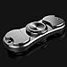 Fypo Fidget Hand Spinner, Stress Reducer Relief Toy High Speed Stainless Steel Ceramic Bearing Hybrid Time Killer For ADD ADHD Anxiety (Silver, Two Sides)