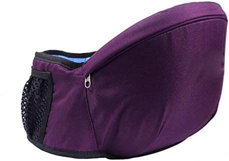 Baby Hip Seat Carrier, Toddle Front Carrier Waist Belt with Adjustable Strap and Mesh Pocket, Great for Busy Moms, Lightweight, Comfortable, Purple