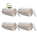 Sportout 100% Natural Organic Loofah Sponges, Large Exfoliating Shower Loofah Body Scrubbers, Buff Away Dead Skin for Smoother, Perfect for Bath Spa and Shower, Luxurious Packaging (4 Pack)
