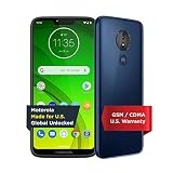 Moto G7 Power with Alexa Push-to-Talk - Unlocked - 32 GB - Marine Blue (US Warranty) - Verizon, AT&T, T-Mobile, Sprint, Boost, Cricket, & Metro
