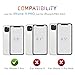 SUPWALL iPhone 11 Clear Case, 9H Tempered Glass Shock Absorption Anti-Scratch Mimics Shockproof Glass Back of iPhone Support Wireless Charging Cover for iPhone 11 Crystal Clear (5.8 inch)